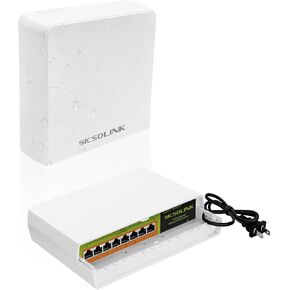 محول PoE لشبكة جيجابت إيثرنت، 8 منافذ PoE @ 120 وات مع منفذين للوصلة الصاعدة، يدعم 802.3af/at، غير مُدار، شبكة محلية ظاهرية (VLAN)، لكاميرا أمان PoE، AP (10 منافذ جيجابت I 8 * PoE + 2 * وصلة تصاعدية) in Kuwait