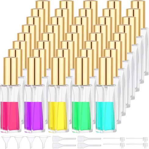 40 قطعة من Segbeauty رذاذ عطر زجاجي للسفر سعة 0.34 أونصة قابل لإعادة الملء، زجاجة رذاذ عطر زجاجية صغيرة، بخاخ كولونيا للسفر 10 مل مع أداة توزيع، زجاجات رذاذ رذاذ دقيقة كبيرة الحجم in Saudi Arabia