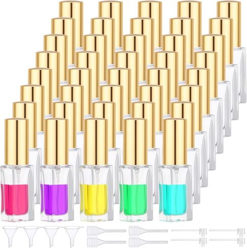 40 قطعة من Segbeauty رذاذ عطر زجاجي للسفر سعة 0.34 أونصة قابل لإعادة الملء، زجاجة رذاذ عطر زجاجية صغيرة، بخاخ كولونيا للسفر 10 مل مع أداة توزيع، زجاجات رذاذ رذاذ دقيقة كبيرة الحجم in Saudi Arabia