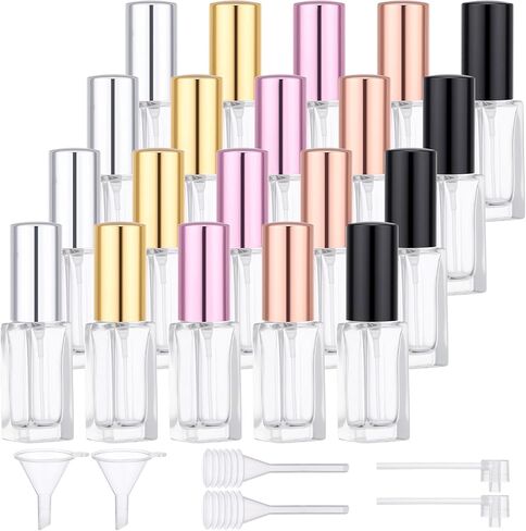 40 قطعة من Segbeauty رذاذ عطر زجاجي للسفر سعة 0.34 أونصة قابل لإعادة الملء، زجاجة رذاذ عطر زجاجية صغيرة، بخاخ كولونيا للسفر 10 مل مع أداة توزيع، زجاجات رذاذ رذاذ دقيقة كبيرة الحجم in Saudi Arabia