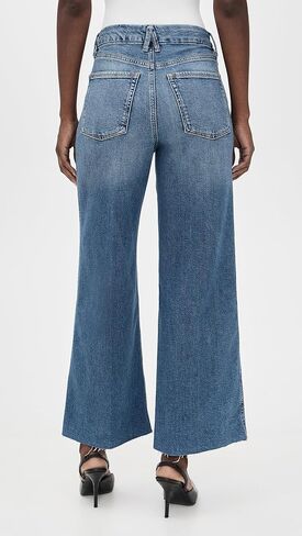 Good American Women's Good Skate Cropped Wide Jeans in Saudi Arabia