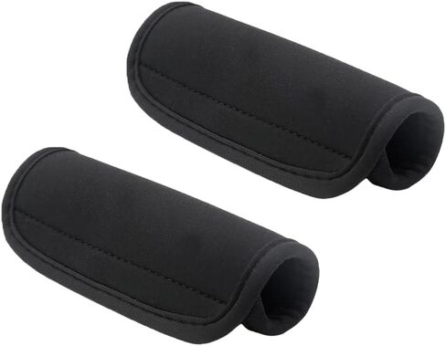 2PCS Luggage Handle Wrap,Black Bag Handles Cover, Soft Padded Grip for Suitcases, Travel Accessories in Saudi Arabia