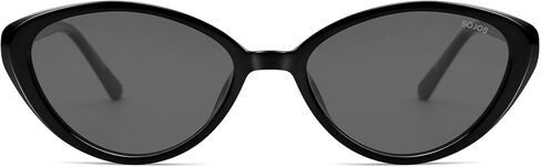 نظارات شمسية نسائية من SOJOS بتصميم Retro Cat Eye مستقطبة TR90 خفيفة الوزن للغاية، ظلال بيضاوية عتيقة للحماية من الأشعة فوق البنفسجية 400 in Kuwait