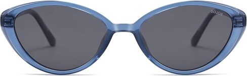 نظارات شمسية نسائية من SOJOS بتصميم Retro Cat Eye مستقطبة TR90 خفيفة الوزن للغاية، ظلال بيضاوية عتيقة للحماية من الأشعة فوق البنفسجية 400 in Kuwait