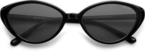 نظارات شمسية نسائية من SOJOS بتصميم Retro Cat Eye مستقطبة TR90 خفيفة الوزن للغاية، ظلال بيضاوية عتيقة للحماية من الأشعة فوق البنفسجية 400 in Kuwait