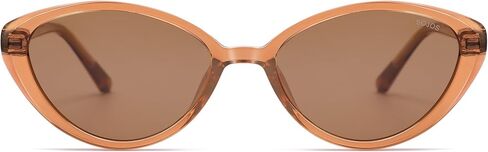 نظارات شمسية نسائية من SOJOS بتصميم Retro Cat Eye مستقطبة TR90 خفيفة الوزن للغاية، ظلال بيضاوية عتيقة للحماية من الأشعة فوق البنفسجية 400 in Kuwait