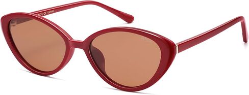 نظارات شمسية نسائية من SOJOS بتصميم Retro Cat Eye مستقطبة TR90 خفيفة الوزن للغاية، ظلال بيضاوية عتيقة للحماية من الأشعة فوق البنفسجية 400 in Kuwait