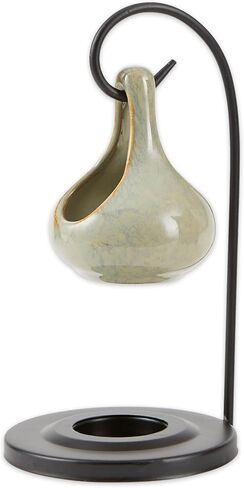 Gifts & Decor Folk Art Porcelain Tear Drop Oil Warmer Candle Holder in Kuwait