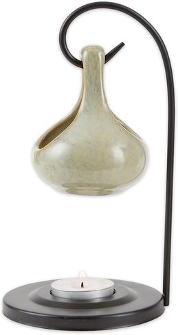 Gifts & Decor Folk Art Porcelain Tear Drop Oil Warmer Candle Holder in Kuwait