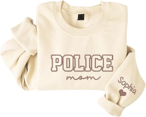 Chillever - Personalized Embroidered Job Sweatshirt, Custom Job Roles Sweater With Name On Sleeve, First Responder in Saudi Arabia