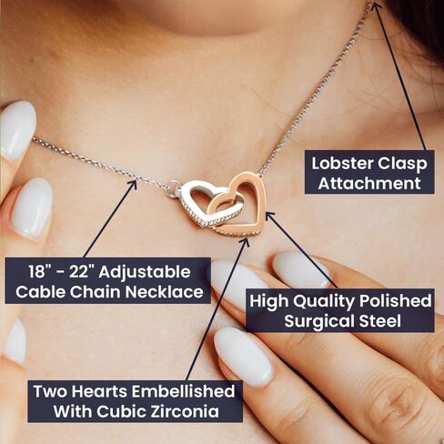 42nd Birthday Gifts from Mom Dad for Daughter 42nd Birthday Necklace Heart Pendant Jewelry 42 Years Old Birthday 14k White Gold Finish Luxury Box in Saudi Arabia