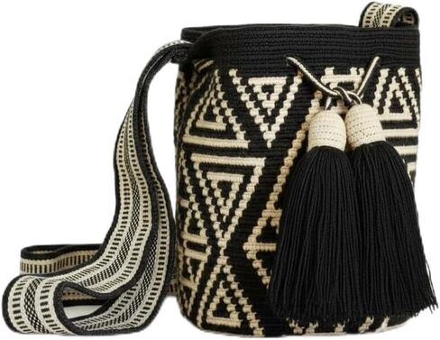 SMALL WAYUU Mochila Bag For Women original bolsa tejida colombiana authentic crochet pattern Gift from Colombia in Saudi Arabia