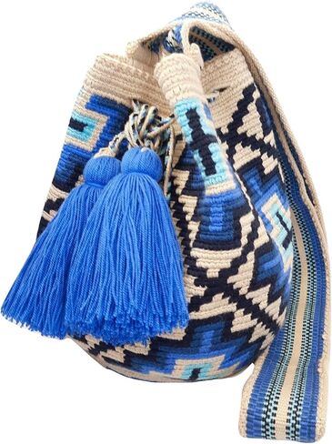 SMALL WAYUU Mochila Bag For Women original bolsa tejida colombiana authentic crochet pattern Gift from Colombia in Saudi Arabia
