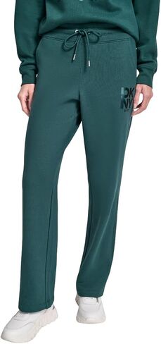 DKNY Womens Stacked Satin Logo Track Pant with Pockets in Saudi Arabia