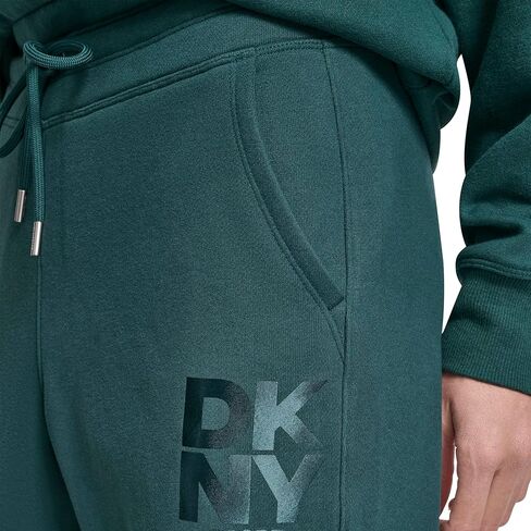 DKNY Womens Stacked Satin Logo Track Pant with Pockets in Saudi Arabia