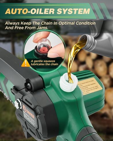 Saker Mini Chainsaw,Portable Electric Chainsaw Cordless,Handheld Chain Saw Pruning Shears Chainsaw for Tree Branches,Courtyard,Household and Garden Gifts for Men Dad Husband Women in Kuwait