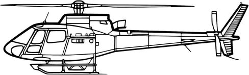 لوحة فنية جدارية معدنية Air*bus H125 E v2 - ديكور جدار الطيران - صورة ظلية للطائرة معلقة على الحائط - ديكور جدار معدني حديث للمنزل والمكتب والجراج وكهف الرجل - هدية عيد الميلاد (100 سم 40 بوصة) in Kuwait