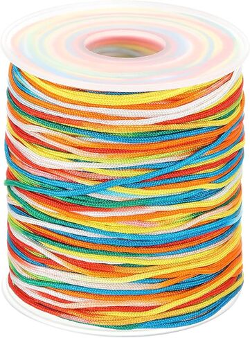uxcell Braided Lift Shade Cord, 1.5mm 164 Yards Roman Shades Cord Braided Nylon Cord String Necklace Bracelet String Cord for Roman Blind Shade Rollers DIY Craft, Lake Blue in Saudi Arabia