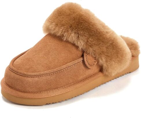 حذاء نسائي من Dearfoams Melville أصلي من Shearling Scuff in Kuwait