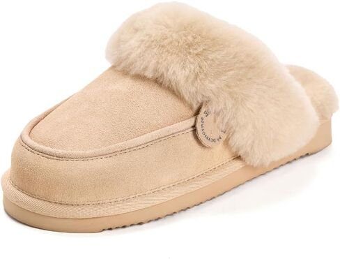 حذاء نسائي من Dearfoams Melville أصلي من Shearling Scuff in Kuwait