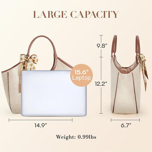 Missnine Beach Bags for Women Large Straw Tote Raffia Woven Shoulder Bag Sand-Proof for Beach Summer Vacation Travel in Saudi Arabia