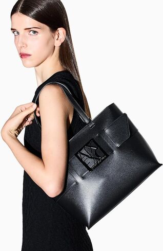 Armani Exchange Women's Essential, Susy, Square Logo Shopping S, One Size in Saudi Arabia