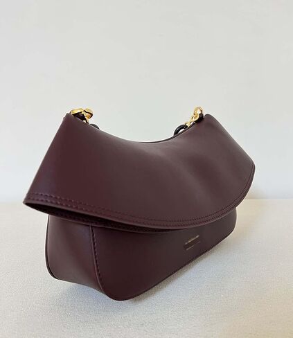 Designer-Inspired Leather Handbag for Women-Detachable Donut Chain & Tubular Strap-Multi-Way Carry Shoulder Bag (10.2in) in Saudi Arabia