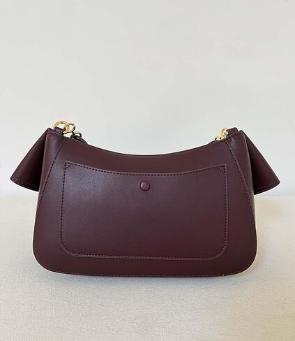 Designer-Inspired Leather Handbag for Women-Detachable Donut Chain & Tubular Strap-Multi-Way Carry Shoulder Bag (10.2in) in Saudi Arabia