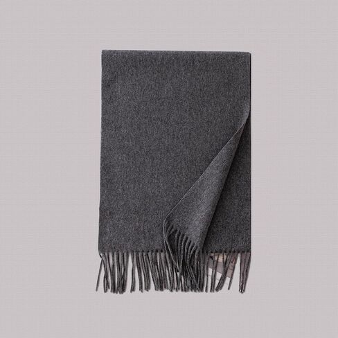 Dark Grey Scarf, Dark Grey Solid Color Scarf, Imitation Cashmere, Versatile and Fashionable Shawl(1 Pack) in Saudi Arabia