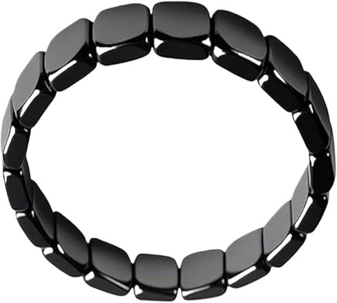 Hematite Bracelet | Everyday Wear Fashionable | Natural Hematite Stone Bracelet for Men | for Father Husband Boyfriend Classmates Wedding Birthday Valentine's Day in Saudi Arabia