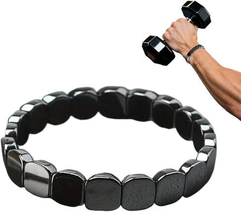 Hematite Bracelet | Everyday Wear Fashionable | Natural Hematite Stone Bracelet for Men | for Father Husband Boyfriend Classmates Wedding Birthday Valentine's Day in Saudi Arabia