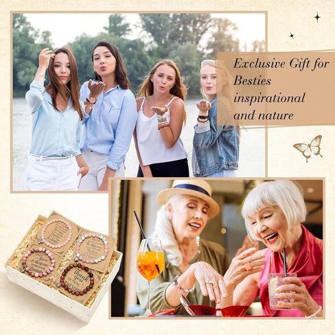 Tondiamo 4PCS Pink Positive Bracelets&Cards Gifts for Her Women, Sometimes You Forget You're Awesome Bracelet, Inspirational Gifts for Mom, Sister, Daughter on Easter Birthday Mother's Day in Saudi Arabia