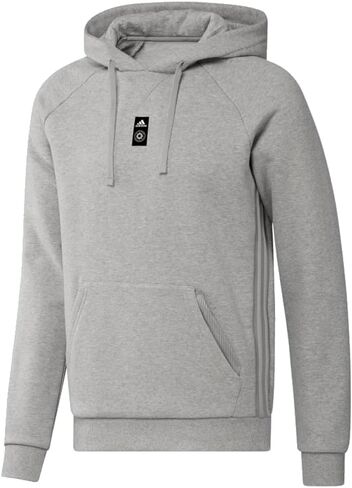 adidas Mens CF Montreal Travel Hoodie Sweatshirt, Medium Grey Heather in Saudi Arabia