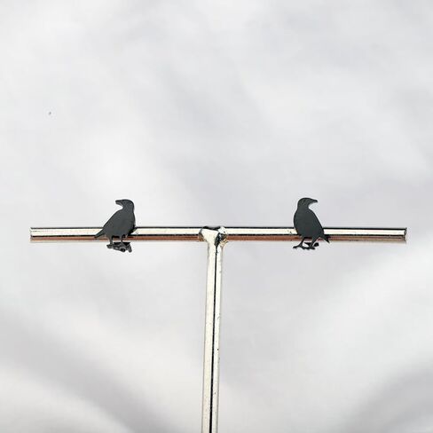 OKEYCH Raven Lover Gift أقراط ذات طابع Raven من يحب مجوهرات الغراب Crow Bird Merch in Saudi Arabia