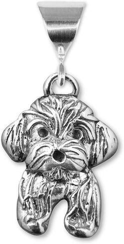 Havanese Gifts for Women - Sterling Silver Havanese Pendant for Necklace - Handcrafted in the USA in Saudi Arabia