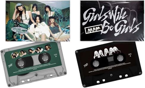 IT'ZY - 10th Mini Album [Girls Will Be Girls] (Cassette Tape Ver.) Black Version + [Extra Photocard] in Saudi Arabia