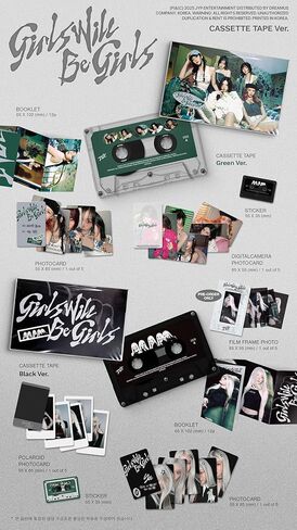 IT'ZY - 10th Mini Album [Girls Will Be Girls] (Cassette Tape Ver.) Black Version + [Extra Photocard] in Saudi Arabia