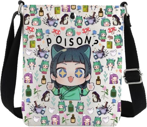 G2TUP Anime Inspired Crossbody Bag Mao & Jinshi Gifts Poison Lover Gifts Anime Apothecary Shoulder Bag in Saudi Arabia
