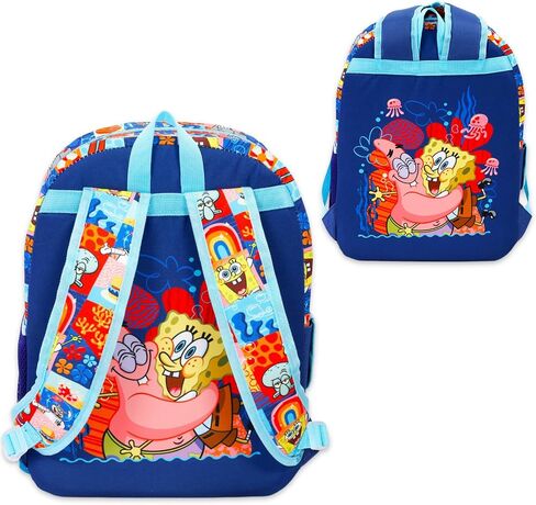 Nickelodeon Spongebob Squarepants Backpack with Lunch Box for Kids - Bundle with 16" School Bag, Lunch Box, and More | Spongebob School Supplies for Boys, Girls in Saudi Arabia