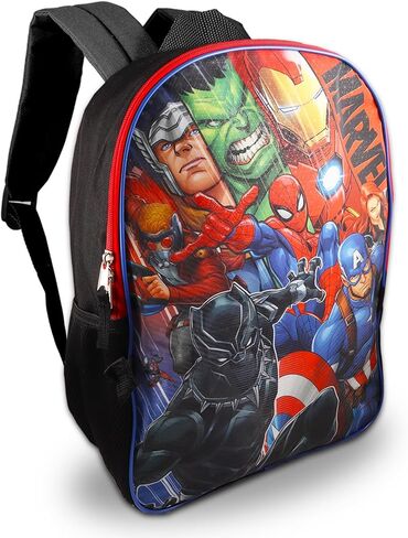 Marvel Avengers Backpack with Lunch Box Set School Supplies Bundle with Backpack, Insulated Lunch Box, Water Bottle, Stickers, More | Avengers School Bag for Boys in Saudi Arabia