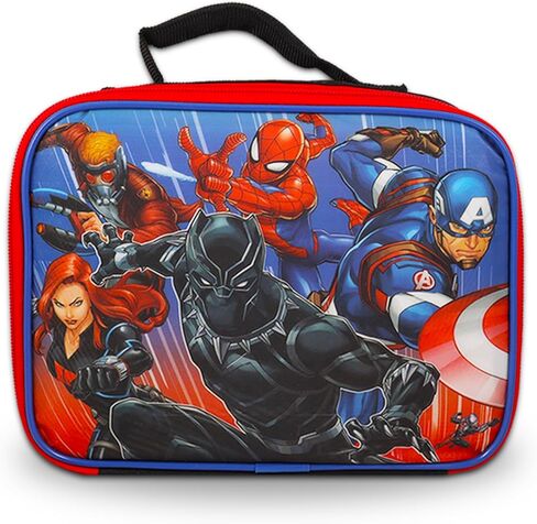 Marvel Avengers Backpack with Lunch Box Set School Supplies Bundle with Backpack, Insulated Lunch Box, Water Bottle, Stickers, More | Avengers School Bag for Boys in Saudi Arabia