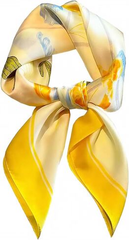 Silk Scarf for Women Neck Hair Bandanas Fashion Satin Scarf Square Handbag Purse Scarves for Women Lightweight in Saudi Arabia