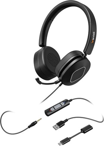 سماعات الرأس مع الميكروفون ، سماعات رأس USB مع الميكروفون ، سماعة الكمبيوتر مع ميكروفون إلغاء الضوضاء للكمبيوتر المحمول ، أدوات التحكم في الخط. in Kuwait