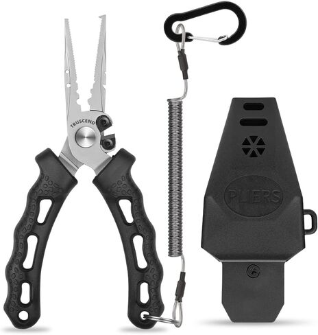 TRUSCEND Fishing Pliers Sheath, 360-Degree Rotatable Belt Clip, Comes with Coiled Lanyard, Fishing Accessiores for Men in Kuwait