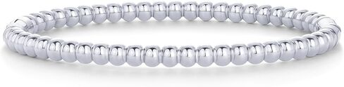 PAVOI Stainless Steel Ball Bangle Bracelets for Women | Waterproof Beaded Hinged Bracelet | 7.5" in Saudi Arabia