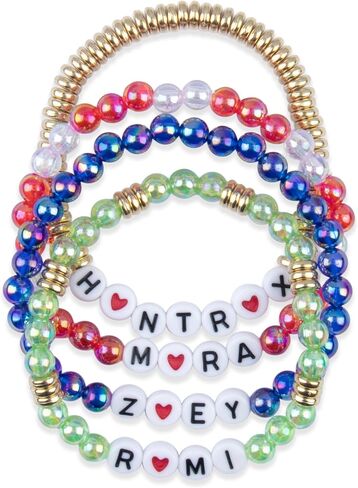 Stackable Stretch Bracelets Friendship Beaded Bracelets Birthday Christmas Gifts for Little Fans Women Unique Gift Jewelry in Saudi Arabia