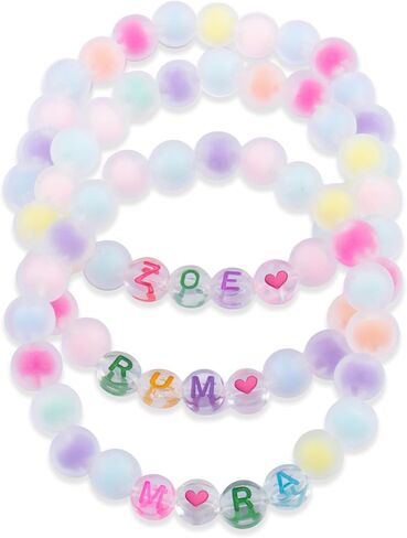 Stackable Stretch Bracelets Friendship Beaded Bracelets Birthday Christmas Gifts for Little Fans Women Unique Gift Jewelry in Saudi Arabia