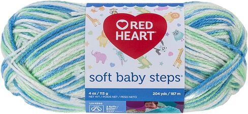 Red Heart Yarn Soft Baby Steps 9800 Baby Blue in Kuwait