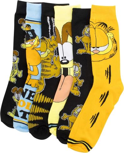 Hyp Garfield and Odie 6-Pack Crew Socks in Saudi Arabia