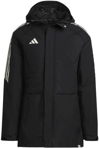 سترة adidas Soccer Condivo 22 Stadium Parka - مقاومة للماء، غطاء رأس وأساور قابلة للتعديل، مواد معاد تدويرها بنسبة 100% (الولايات المتحدة، ألفا، X-Large، عادي، عادي) in Saudi Arabia